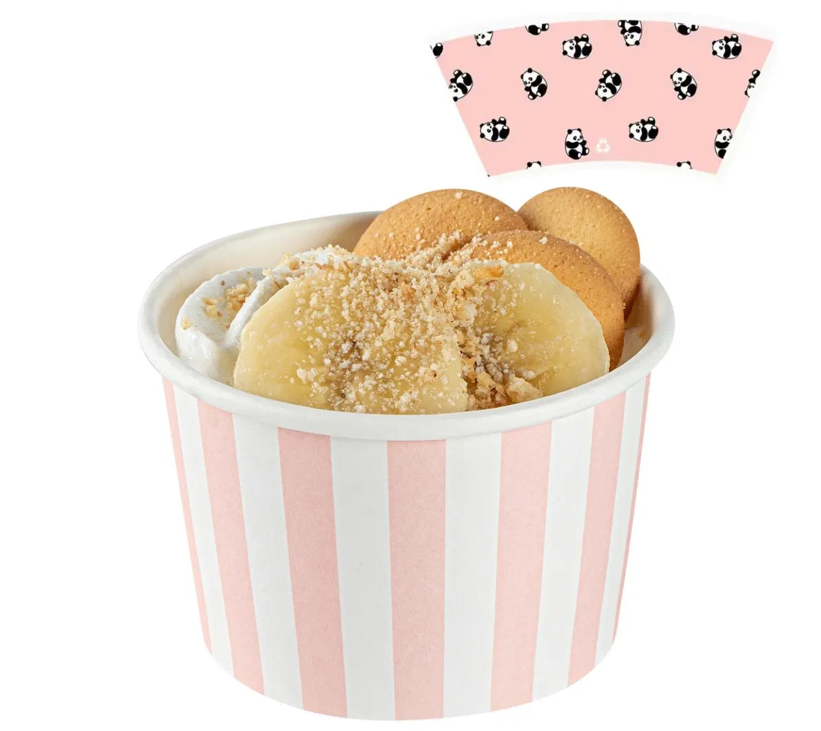 Factory Direct Cupstock Paper Cup Fan PE Materials Compostable Double Wall Ripple Hot Cup Raw Material