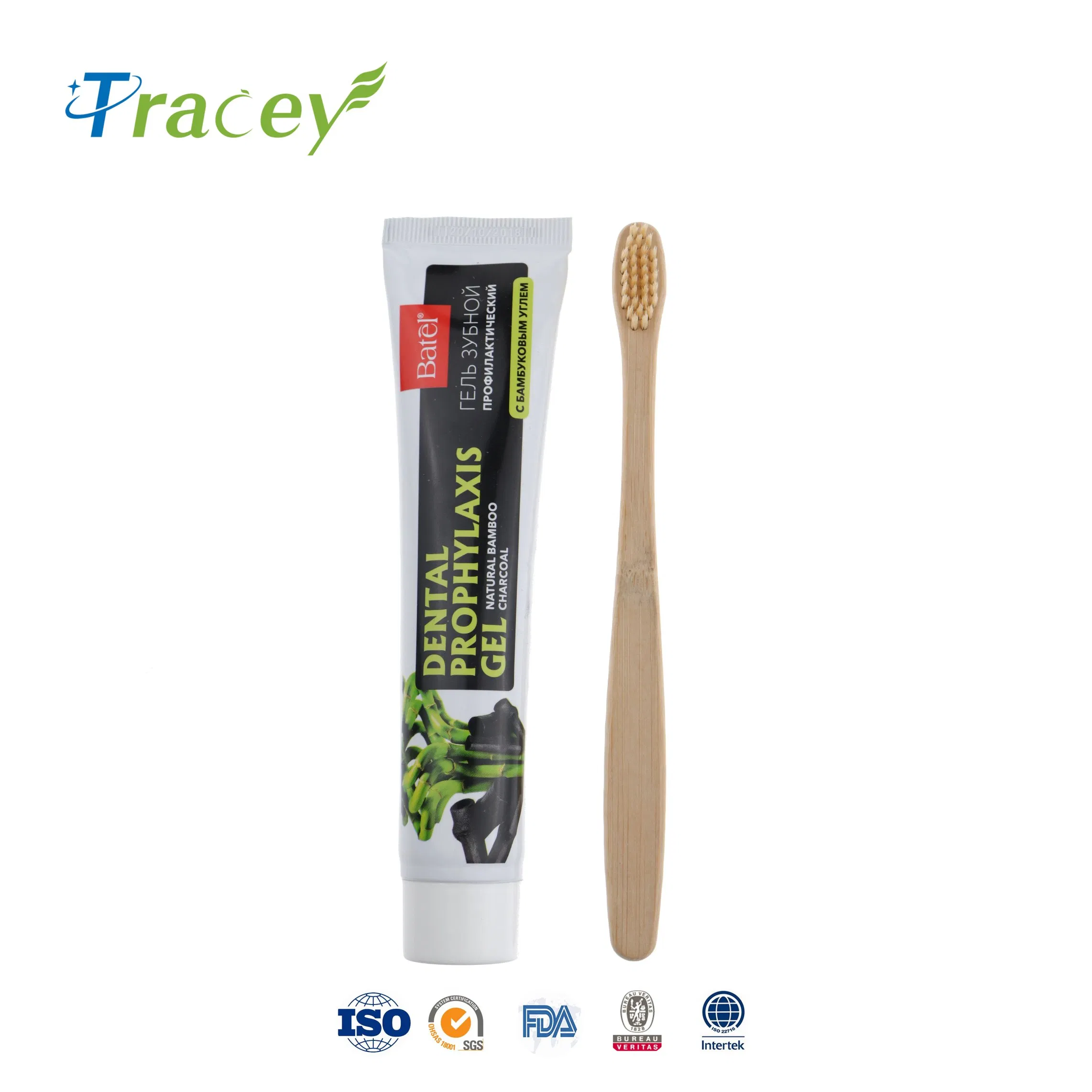 Xoc 100ml Charcoal Toothpaste Bamboo Cleansing Black Toothpaste for Africa Market