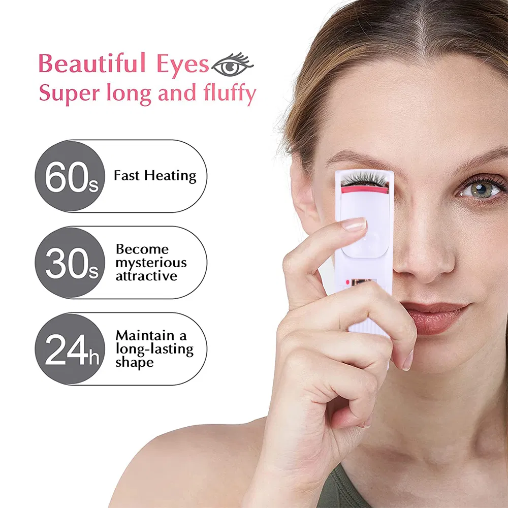 Mini Portable Battery Operated ABS Electric Lady Eyelash Curler