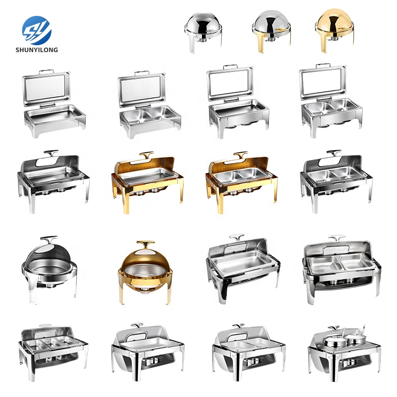 Commercial Modern Stainless Steel Fuel Chafing Dish for Hotel Restaurant
