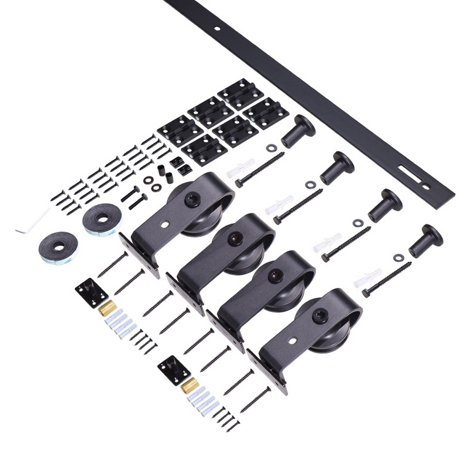 Customizable Design Black Sliding Barn Door Hardware Kit for Sliding Door