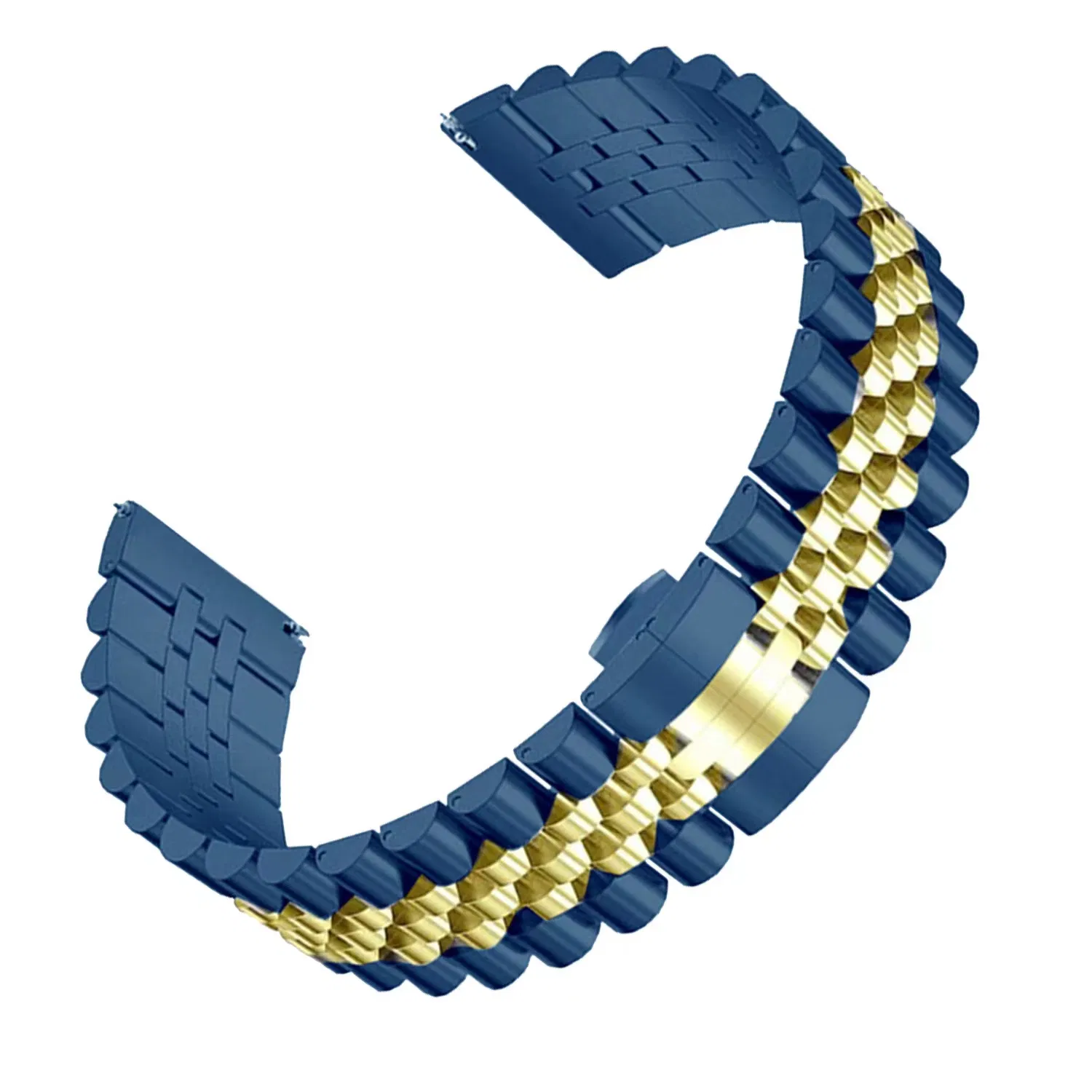 Customized 304 Precision Stainless Steel Adjustable Metal Stainless for Apple Watch Band Five Beads 38-49mm Solid Butterfly Buckle Watch Strap