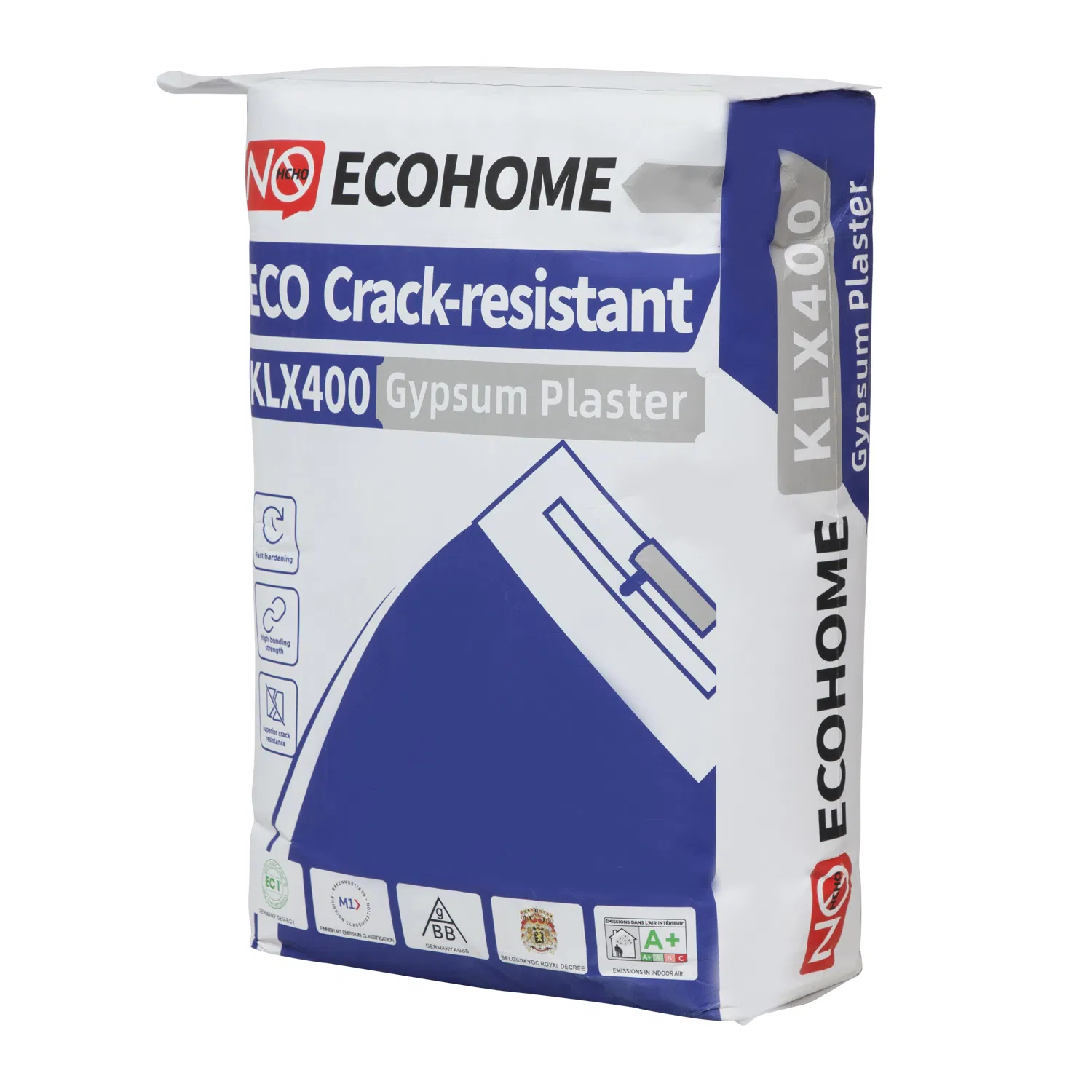 Klx550 Crack-Resistant Lightweight Gypsum Plaster of High Bonding Strength, and Resistance to Debonding/Cracking Featuring Breathing Properties