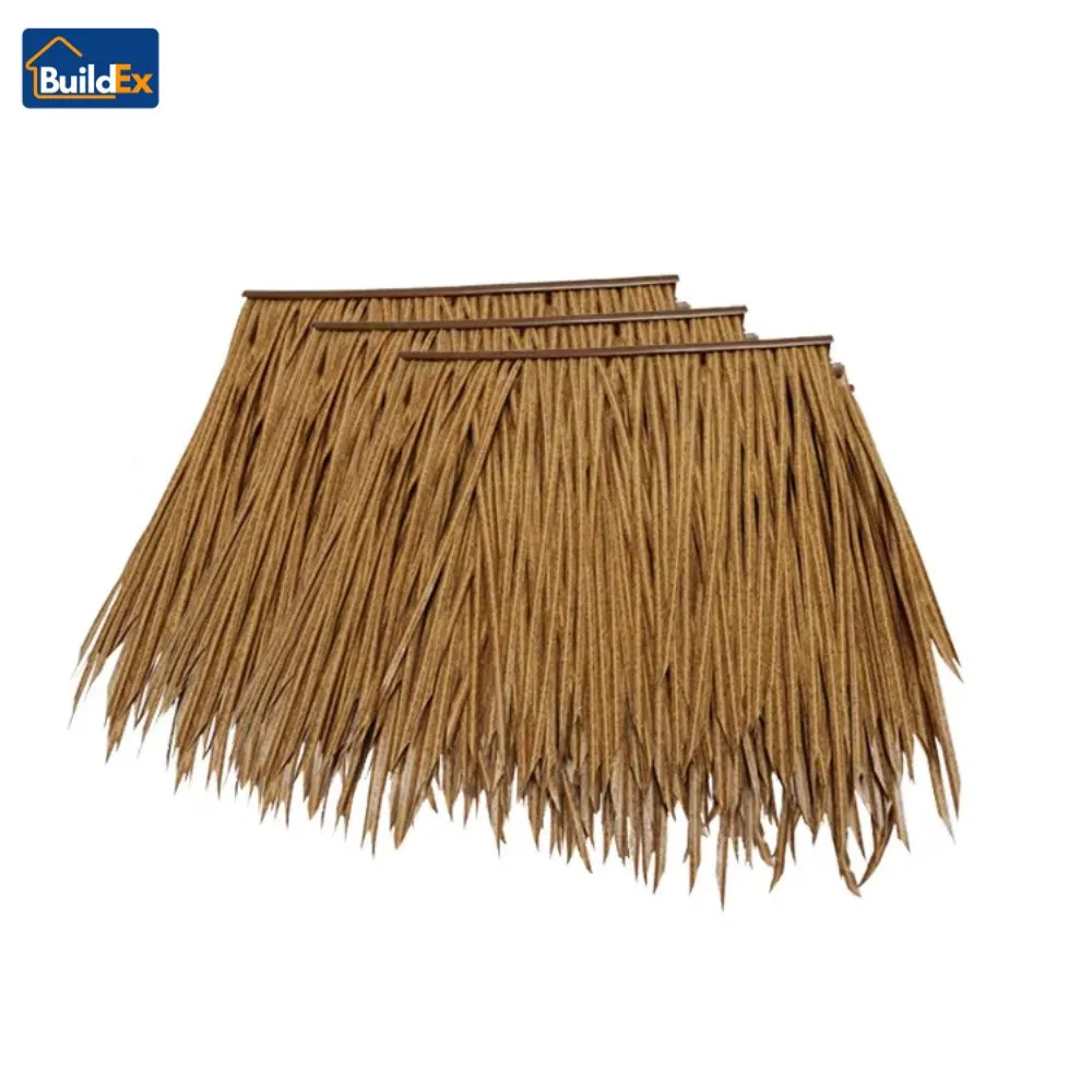Fireproof Synthetic Thatch Roof Sheets for Villa Resort and Amusement Park Use