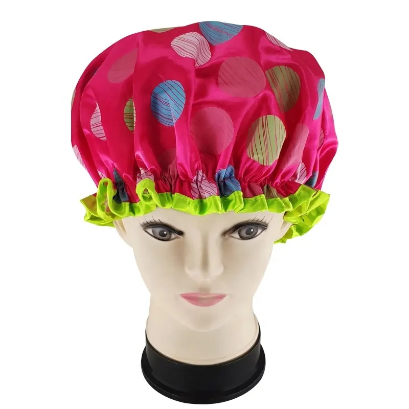 Factorydirect High Quality Customizable Double Layer Shower Caps