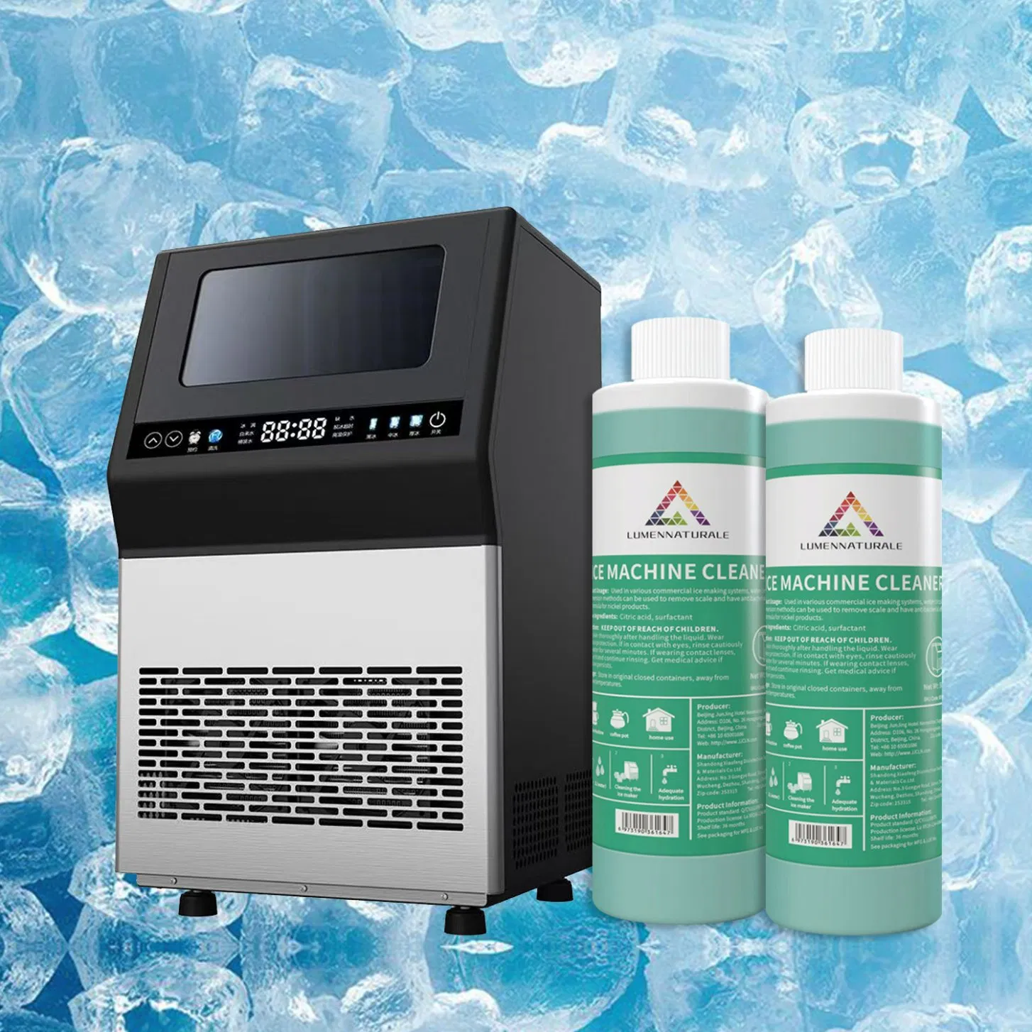 Ice Machine Cleaning Detergent Liquid Residue-Free Cleaner for Fresh Ice Maker Machine