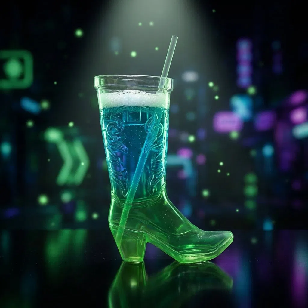 Пластиковый пивной бокал в форме сапога 710 мл