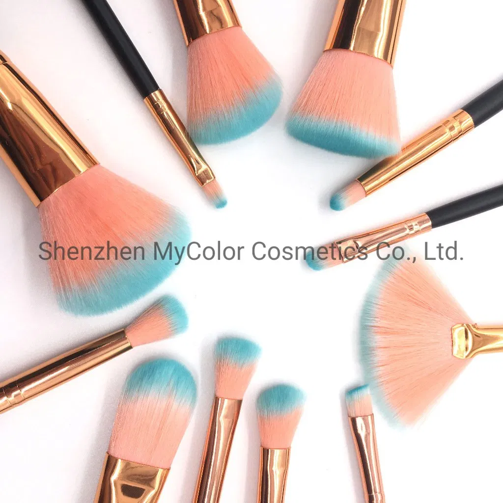 12PCS Beauty Brush Set Professional Fan Powder Kabuki Blush Makeup Brushes
