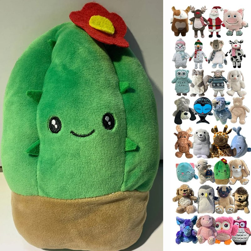 Weighted Heated Stuffed Animal Adorable Soft Short Plush Heat Pack for Relief