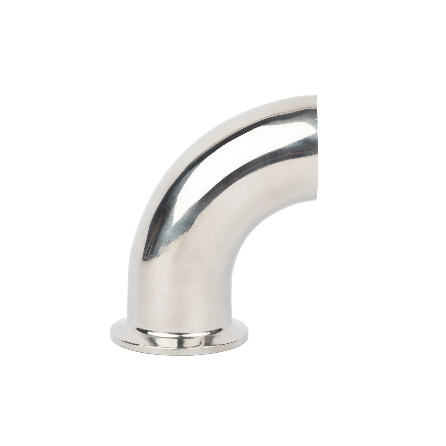 Sanitary-Grade Stainless Steel Single-Clamp Elbow, 304/316/2205 Elbow, 90-Degree Polished Single-Clamp Elbow Fitting