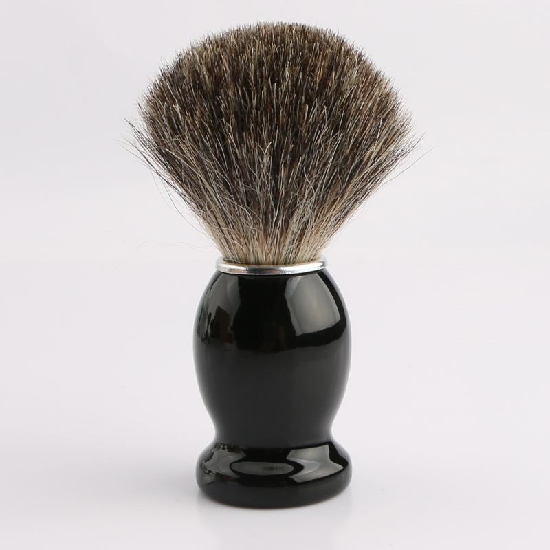 Бритвенная кисть из барсучьего волоса Black Wood
