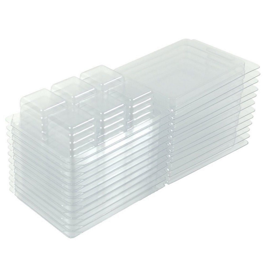 Clear Plastic Clamshells Candle Scent Wax Tarts with Tight Lid