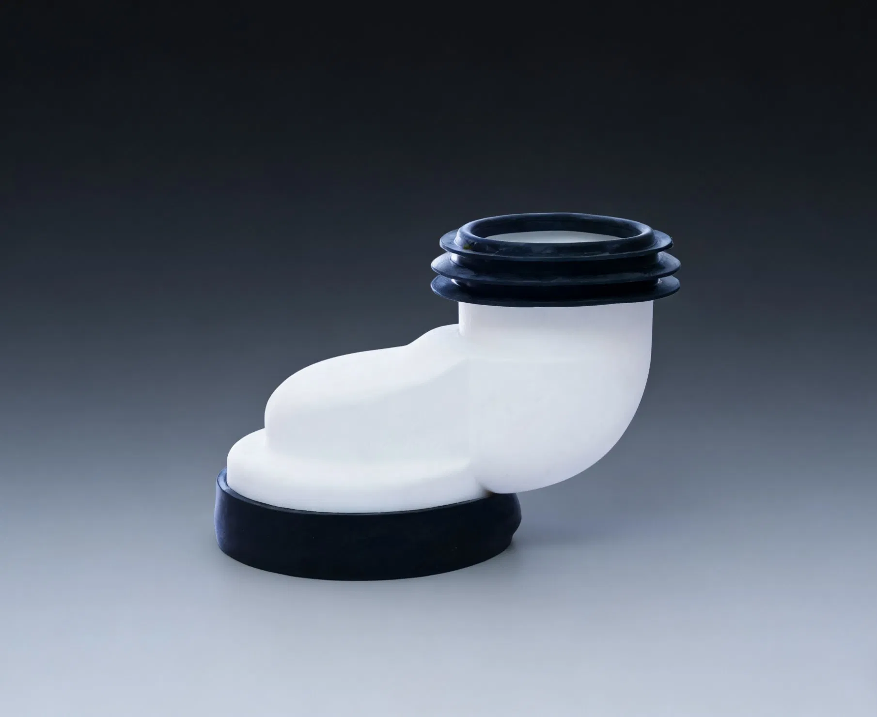 4" Shift 10cm Durable White Toilet Pan Connector - Universal Flexible Wc Drain Adapter for Bathroom Toilet Bowl Position Adjustment