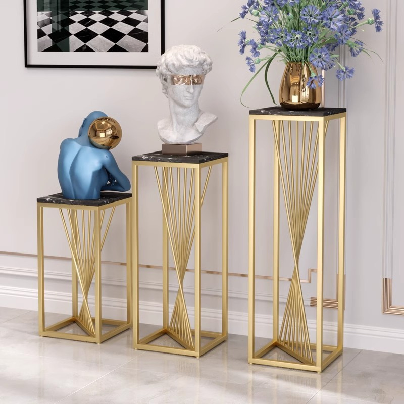 Good Quality Simple Iron Flower Stand Living Room Balcony Goods Rack Household Items