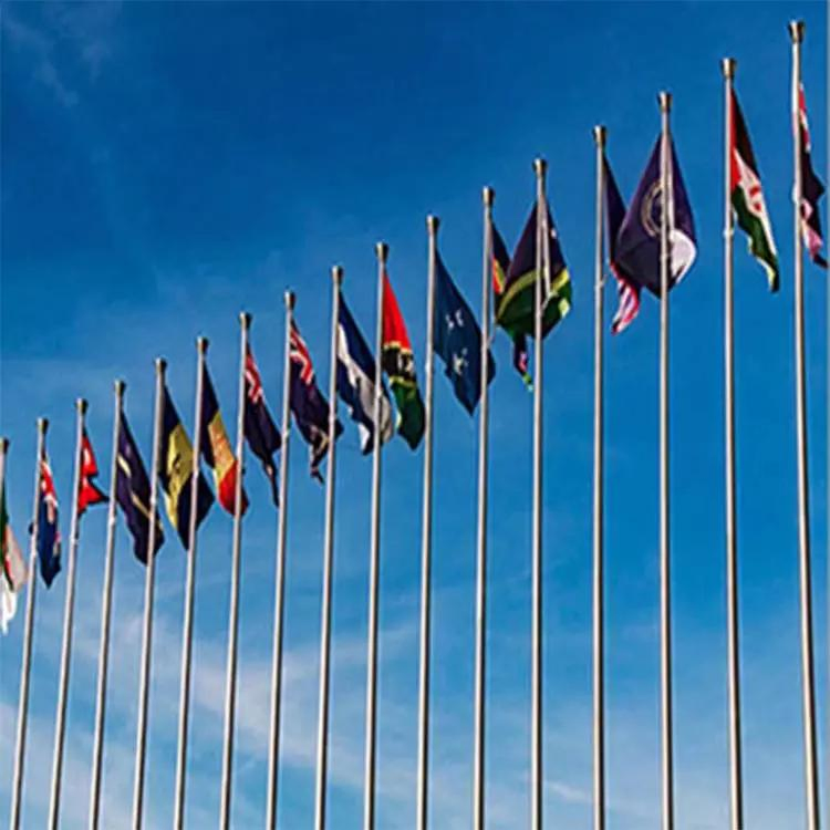 China Stainless Steel Flag Pole Motorized Flagpole Supplier Automatic Flag Pole