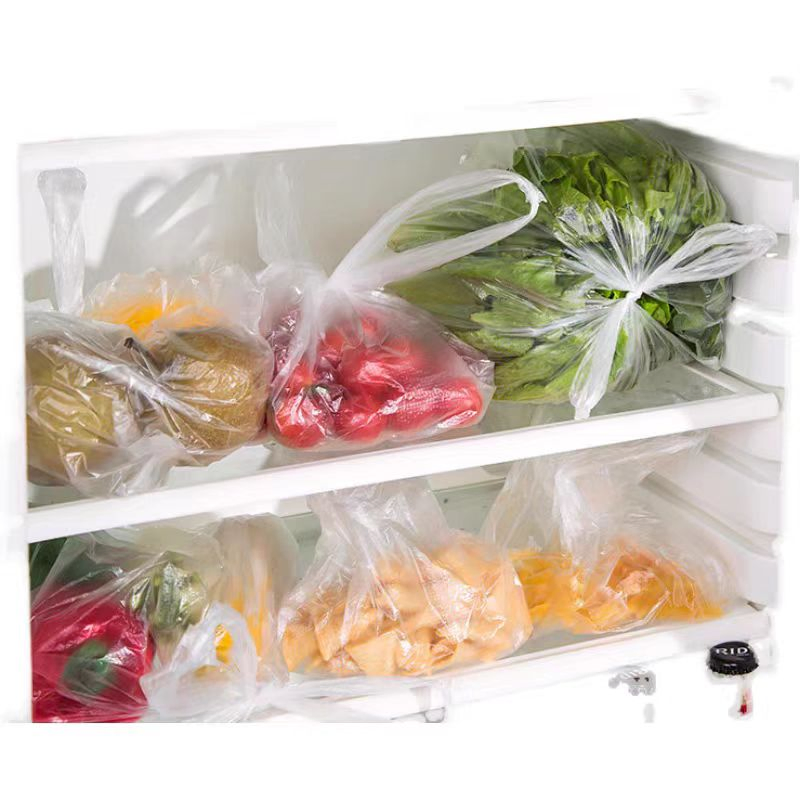 Transparent Fresh Fruits Vegetable Bread Food Packaging Clear Supermarket on Roll