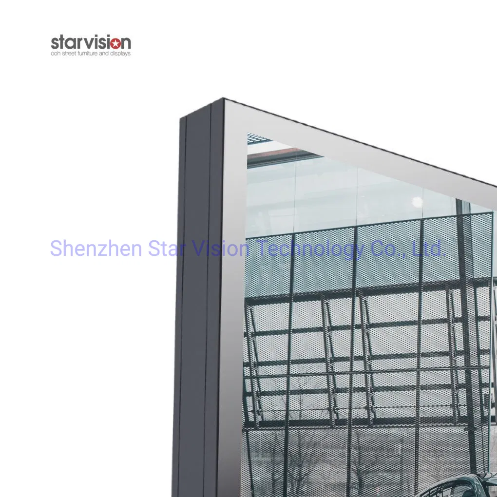 Galvanized Steel LED Backlit Outdoor Advertising Billboard Rolling Picture for Street