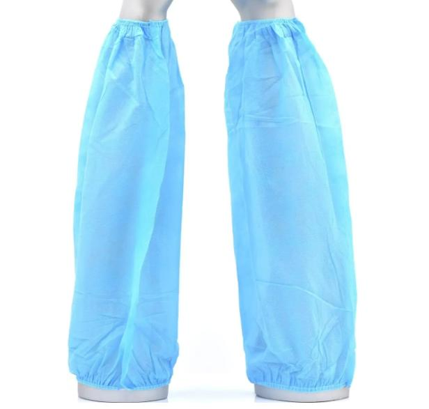 Disposable PE/ PP Oversleeves Non Woven Blue/White Arm Sleeve Cover for Cleanroom