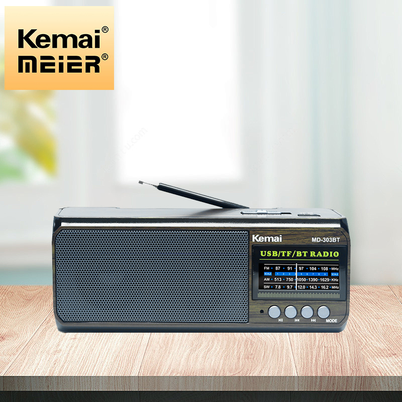 Popular Bt Wireless Function Bluetooth Classic Retro Design Wooden Box FM Radio