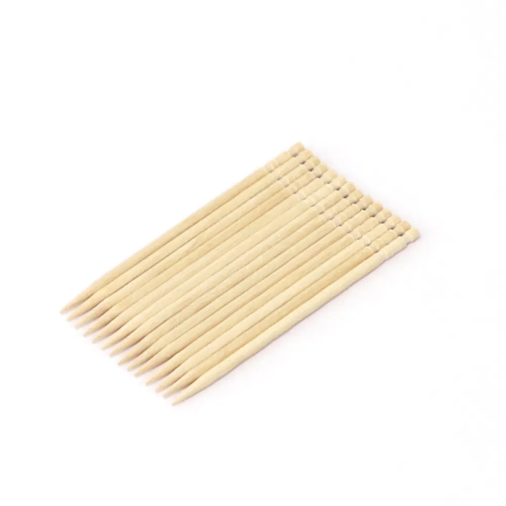 Factory Price Wholesale Birch 68mm Wood Wooden Toothpicks Double-Point for Cleaning