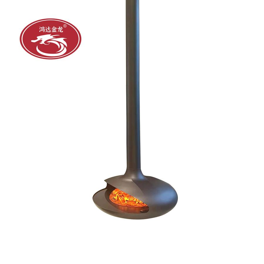 Modern Manual Burner Ethanol Fireplace Bioethanol Insert Designer Steel for Indoor Use