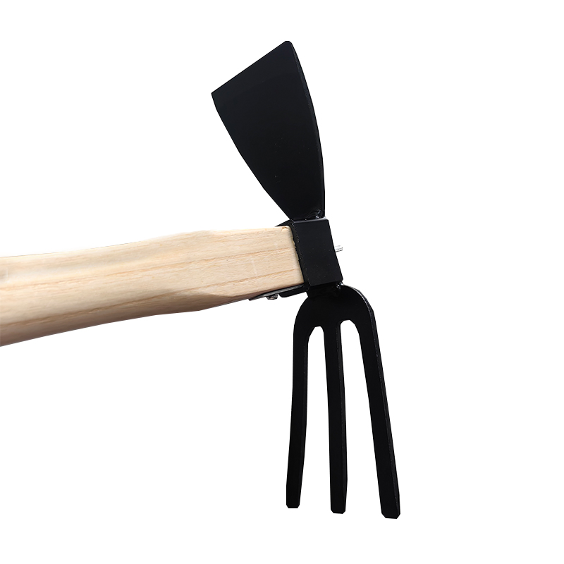 Farming Tools Wooden Handle Garden Dual-Purpose Hoe Vegetable Garden Planting Small Hoe