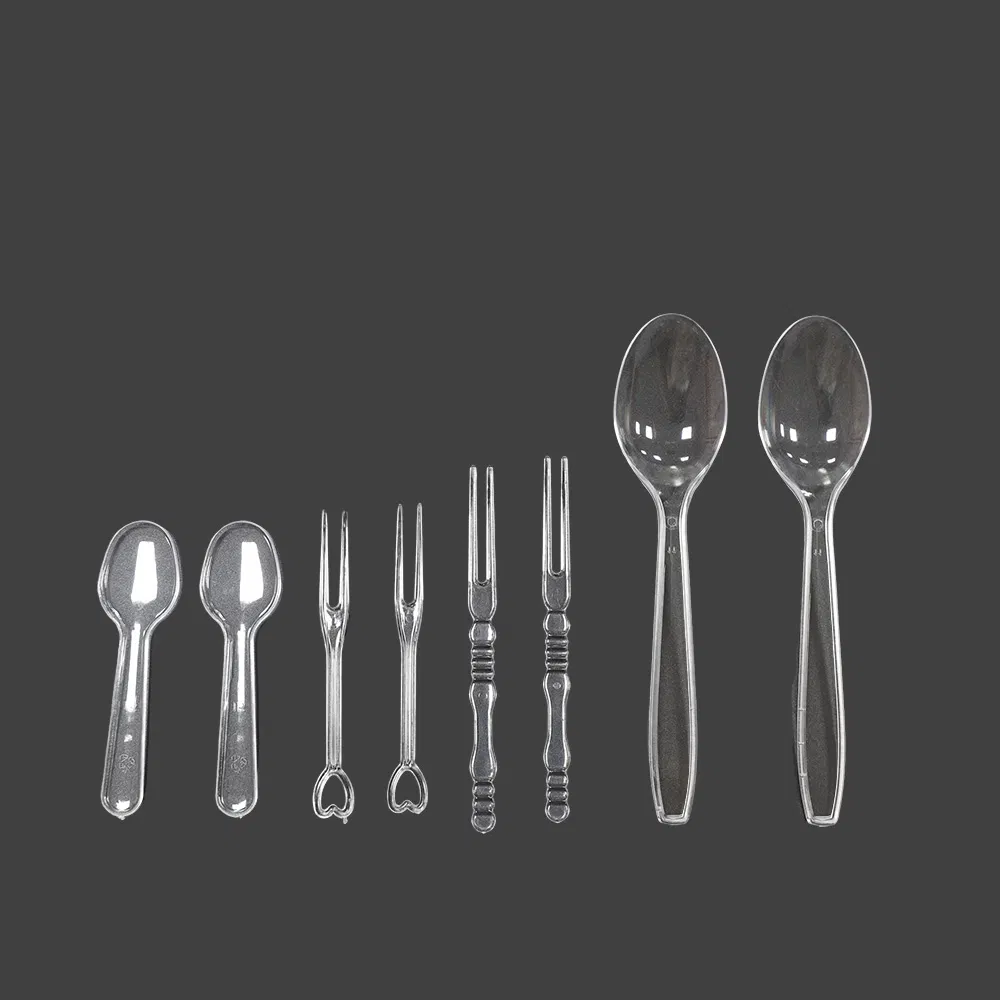 Plastic Cutlery PS Spoon Disposable Tableware Transparent Spoon for Picnic