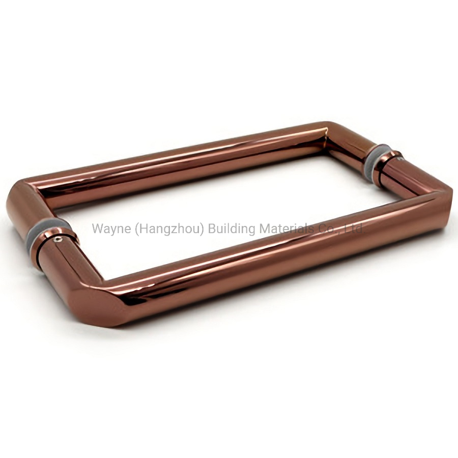 Everstrong Shower Door Handle Hardware Tempered Glass Shower Door Handle Bathroom Stainless Steel Double Side Push Pull Shower Glass Door Handles