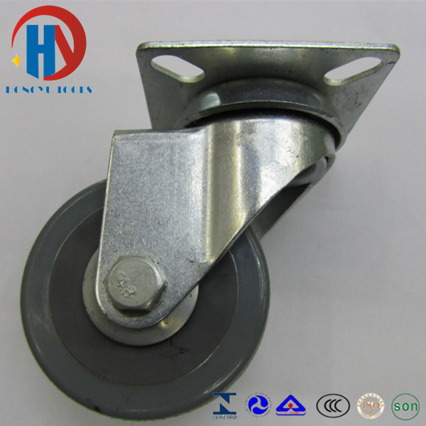 Swivel Caster with PU Wheel Aluminum Center 125*50