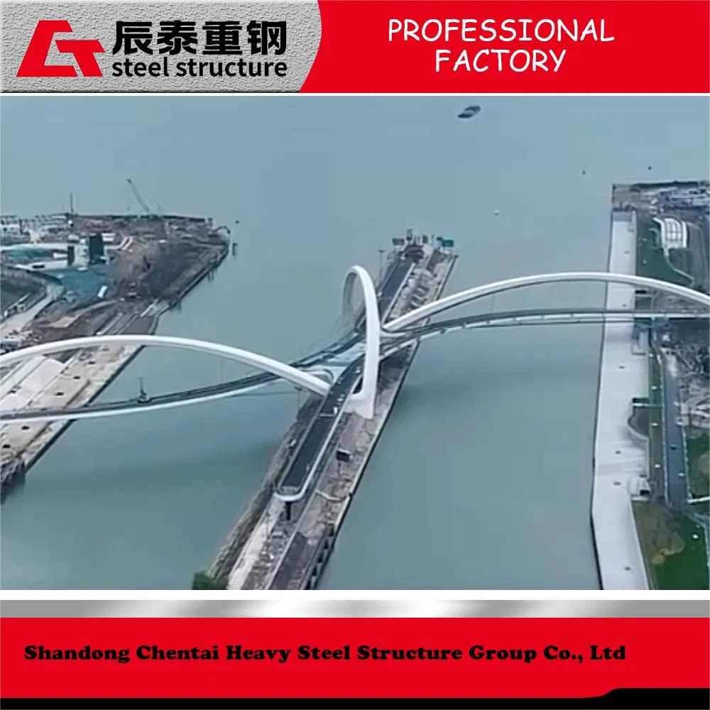 New Design Prefabricated Steel Structure Bridge Low Cost Steel Pedestrian Bridge