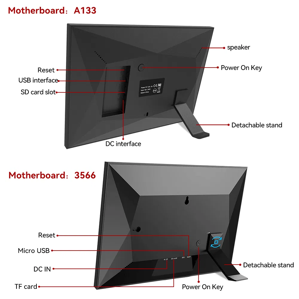 Цифровая фоторамка 10.1 дюйма с сенсорным экраном
