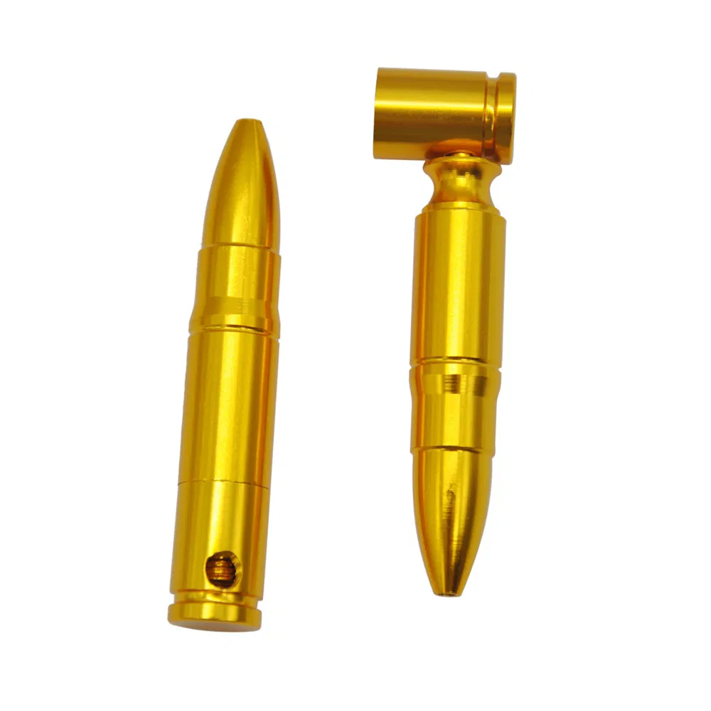 Medium Bullet Shape Aluminum Metal Smoking Pipe