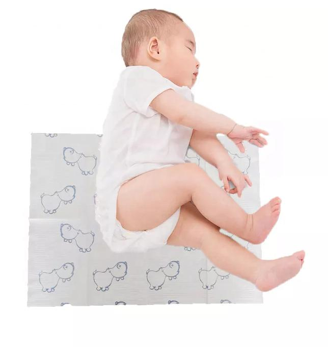 Biodegradable Baby Soft Portable Diaper Change Pad Mat Disposable Changing Mat Waterproof Leak Proof Diaper Travel Mat