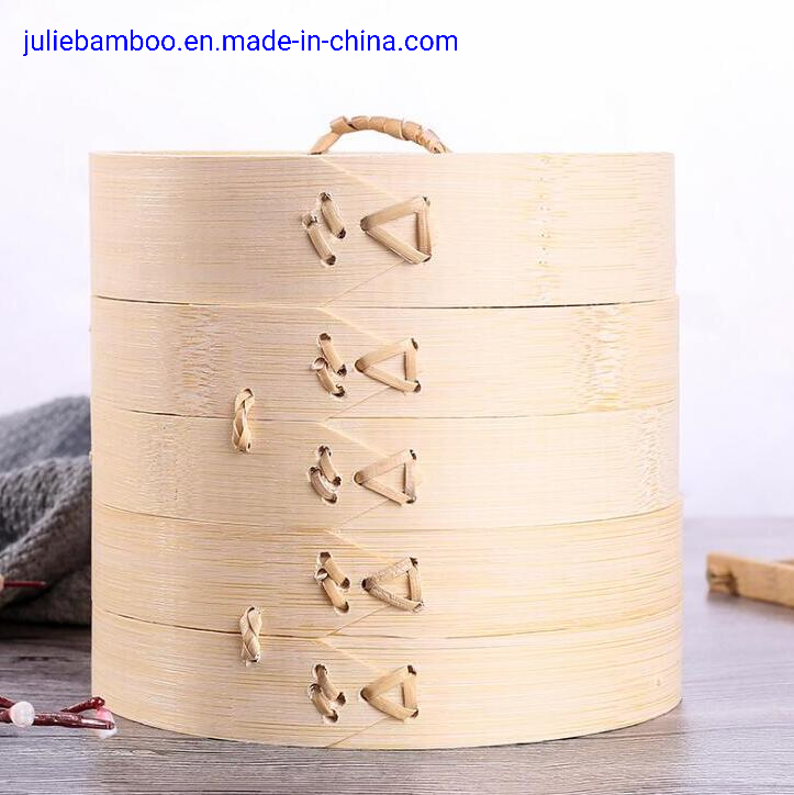 Food Grade Eco-Friendly Natural Hygienic High Quality Bamboo Steamers for Food