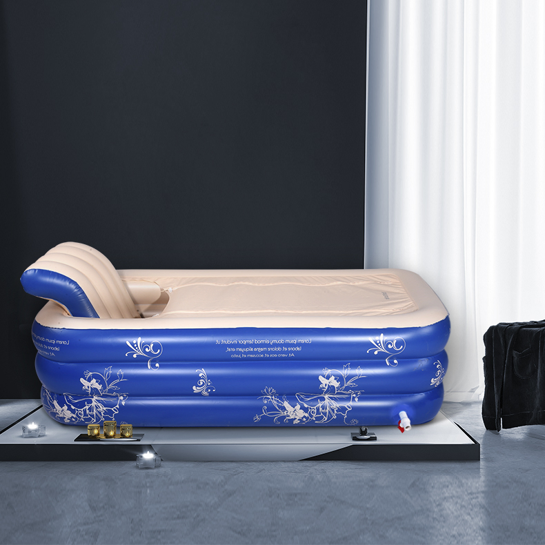 Складная надувная ванна для взрослых, большая портативная