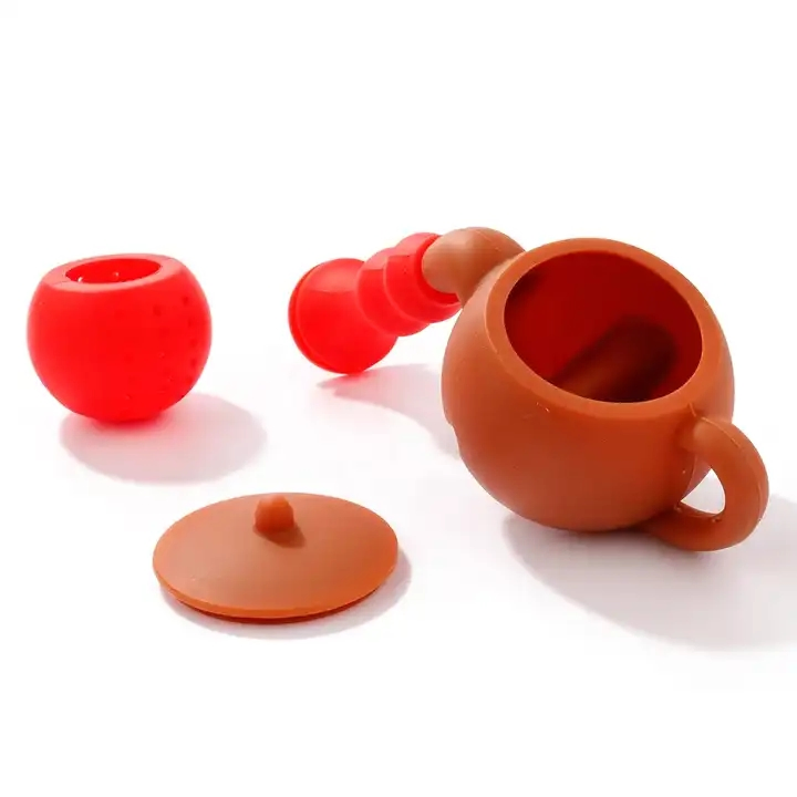 Силиконовый заварочный чайник-ситечко BPA Free