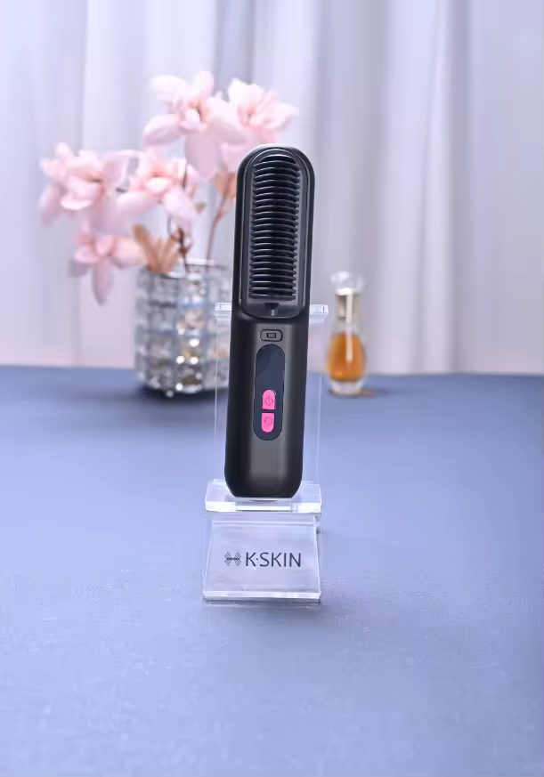 Hair Smooth Classic Electric Hot Comb and Hair Straightener Brush Fast Heating Anti-Scald and Anti-Frizz Hair Straightener Brush