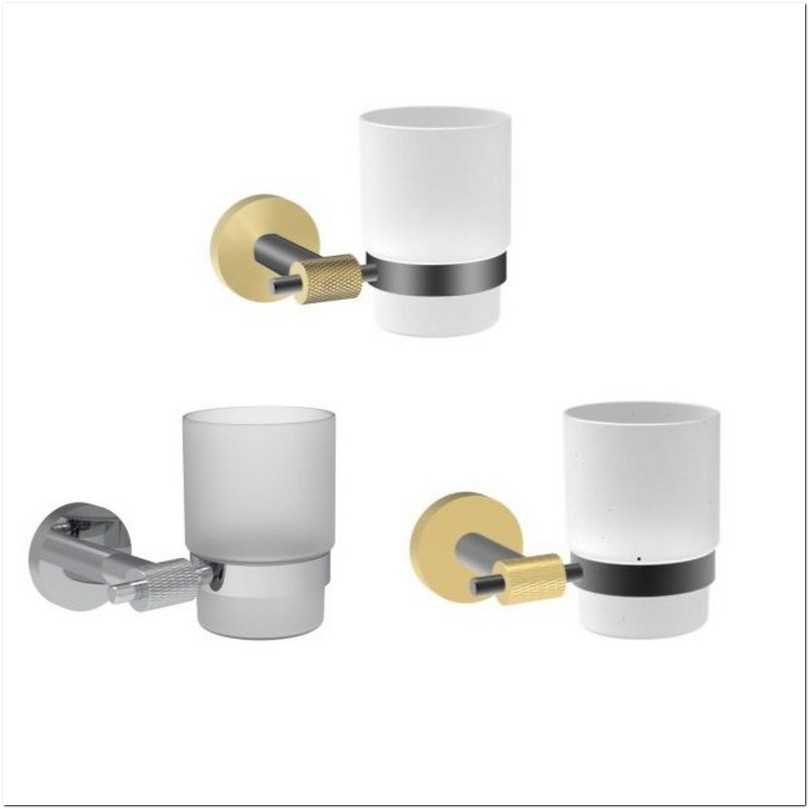 Держатель для стакана и зубных щеток из нержавеющей стали