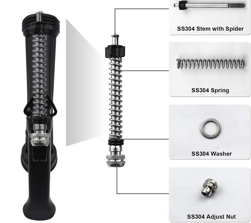 Multi-Function Adjustable Garden Hose Nozzle Water Gun Easy Operations