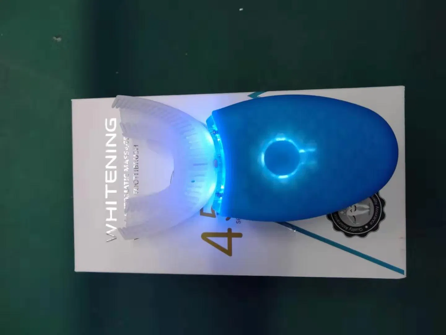 Fully Automatic 360 Degree Sonic Silicone Electric Toothbrush U-Shape Adult Teeth Whitening Oral Clean