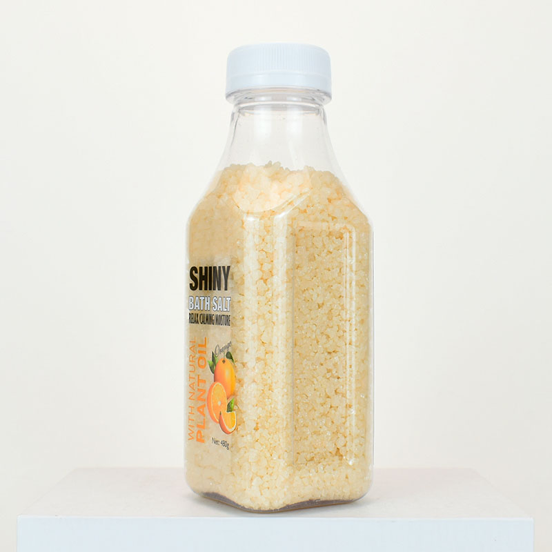 OEM Crystal Natural Herbal Shiny Bath Salt Orange Healing Soaking with Different Fragrance and Printed Package