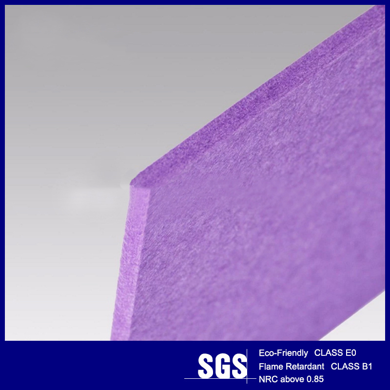 Sound Absorbing 3/9/12mm Thickness Polyester Acoustic Panel for Working Space Decoration