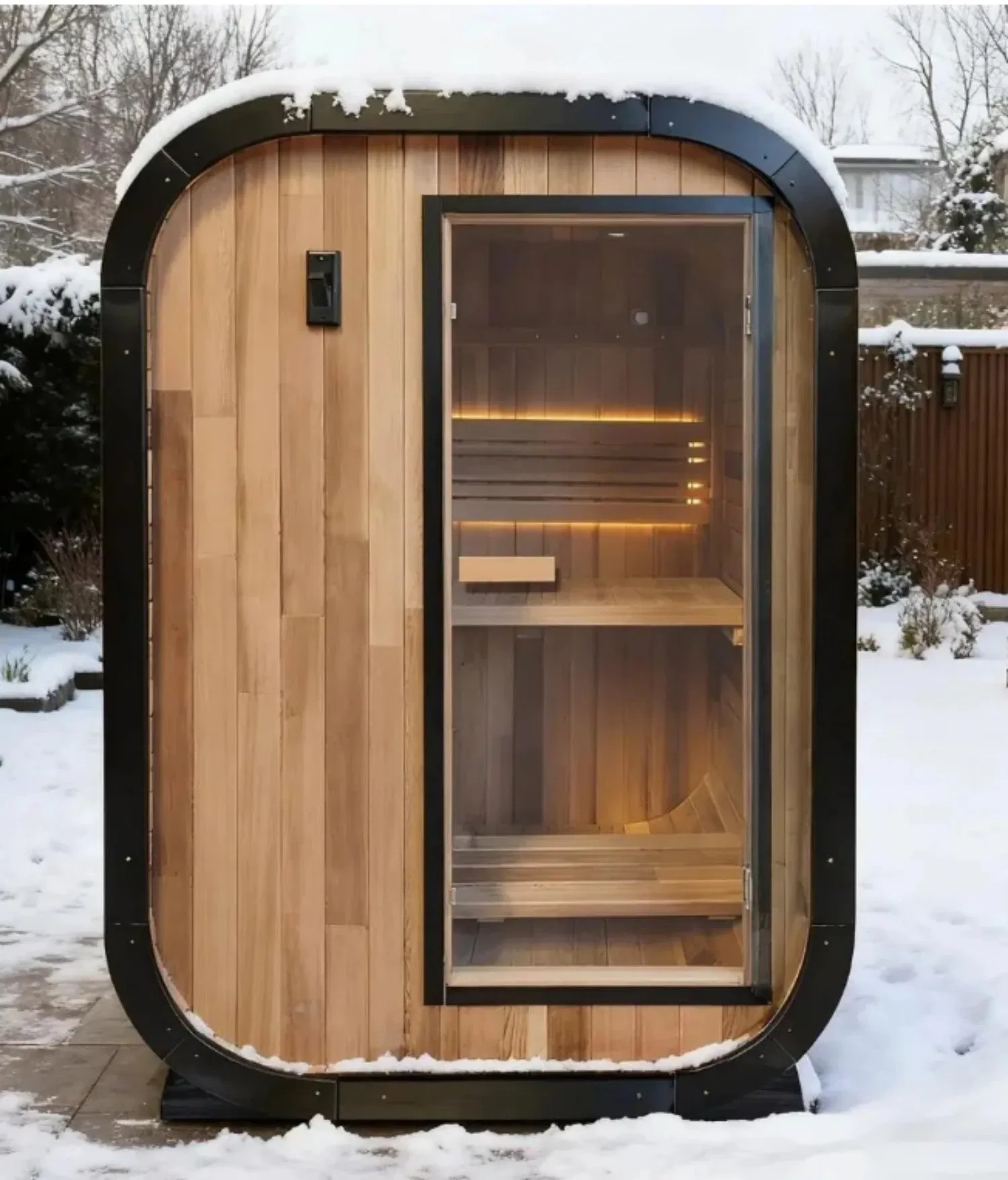 Традиционная паровая сауна из красного кедра