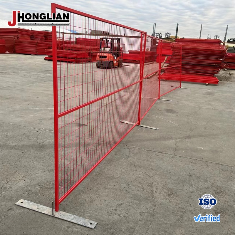 High Quality Customized Powder Coated Canada Temporary Fence
