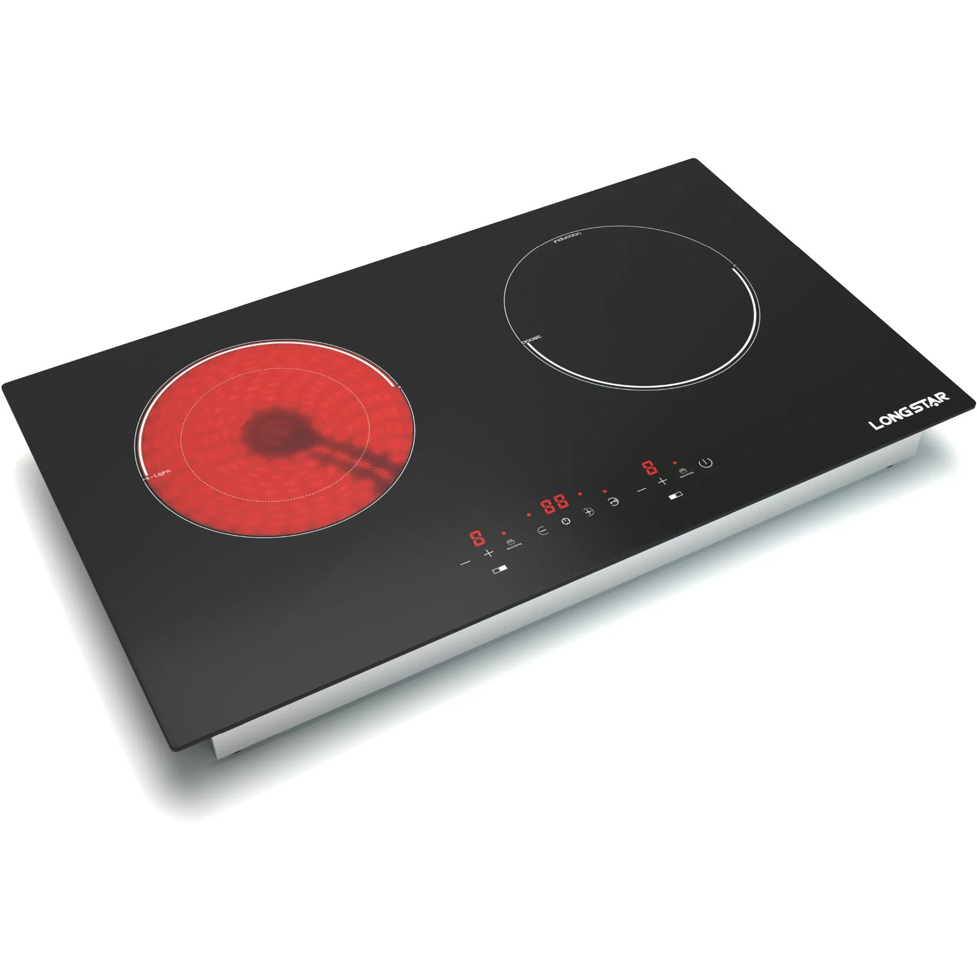 Double Burners Full Touch Screen Gcc Infrared Cooker Ceramic Hob Stove Cooktop 4000W