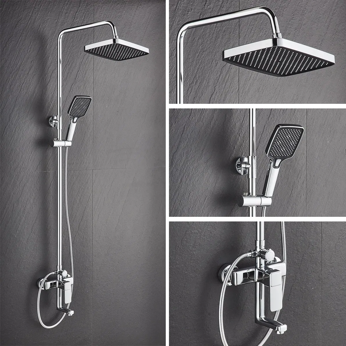 Rain Shower System 3 Function Shower Column Bathroom Shower Set
