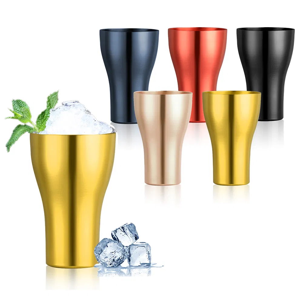 Custom Printed Premium Unbreakable Aluminum Cup for Soda and Beer