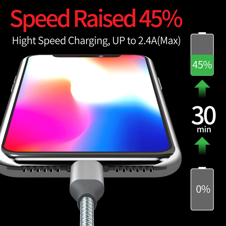 Прочный нейлоновый кабель Lightning 3FT/6FT/10FT