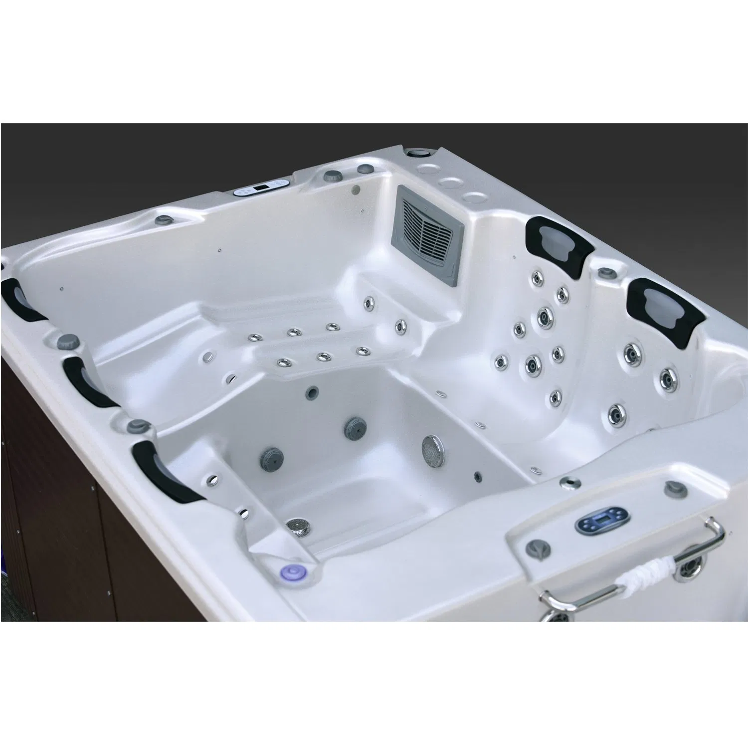 Наземный акриловый бассейн с гидромассажем