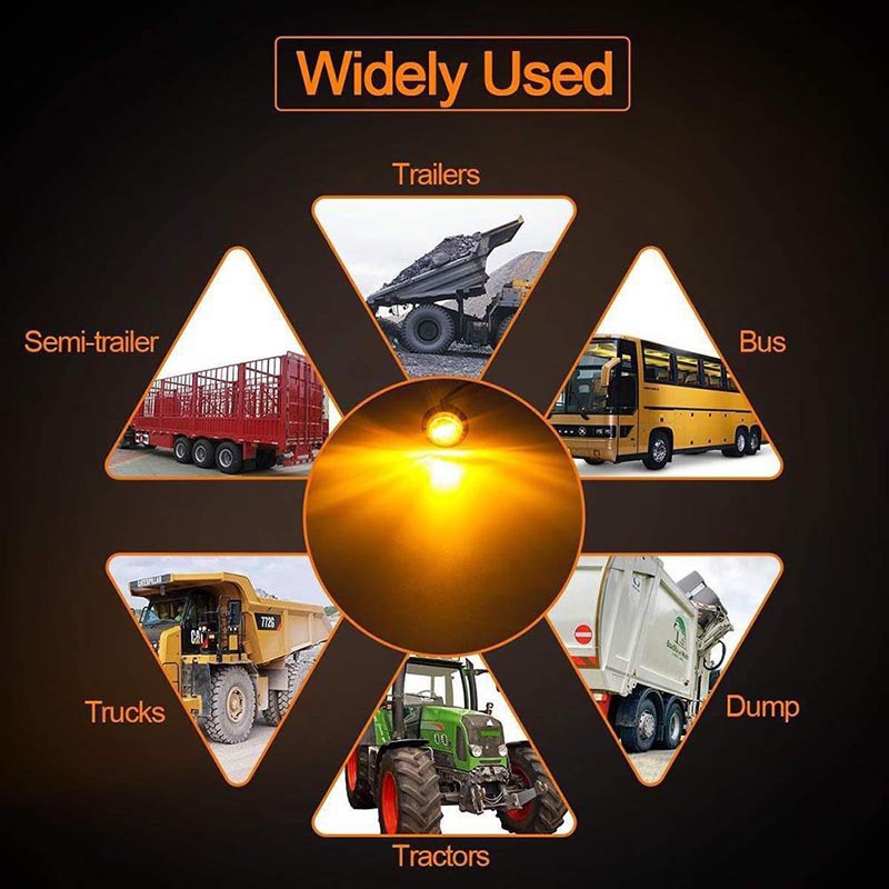 Боковой светодиодный габарит для грузовика 12V/24V